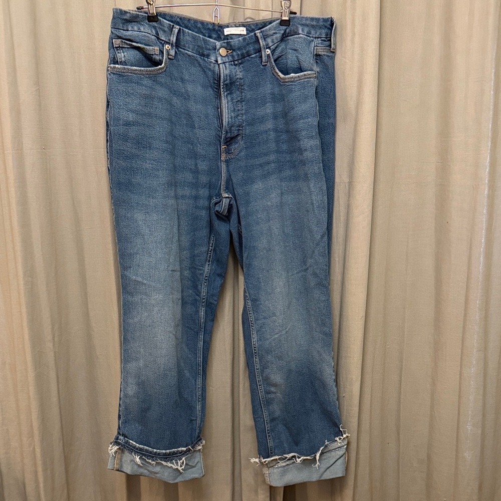 Good American Blue Distressed Jeans never worn